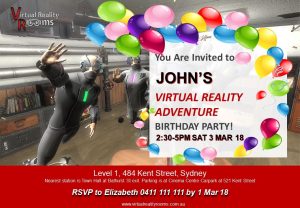 Virtual Reality Rooms Birthday Invite 5