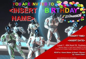 Virtual Reality Rooms Birthday Invite 6